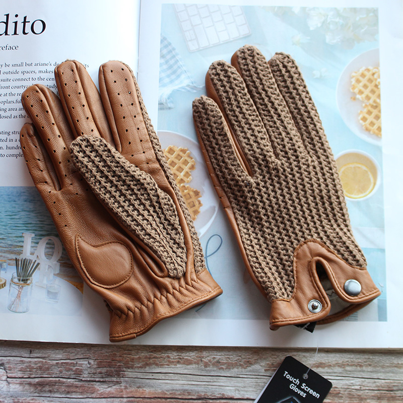 Leather Driving Glove - High Quality New Leather Men's Driving