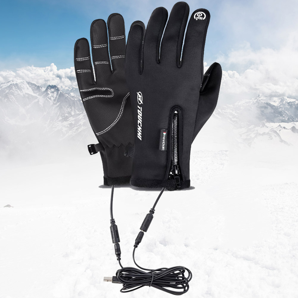 Heat Resistant Glove - USB Touch Screen Gloves Electric Heated