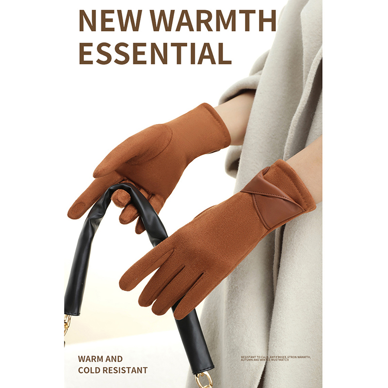 1 Pair Suede Gloves For Women  - Leather Driving Glove review and price