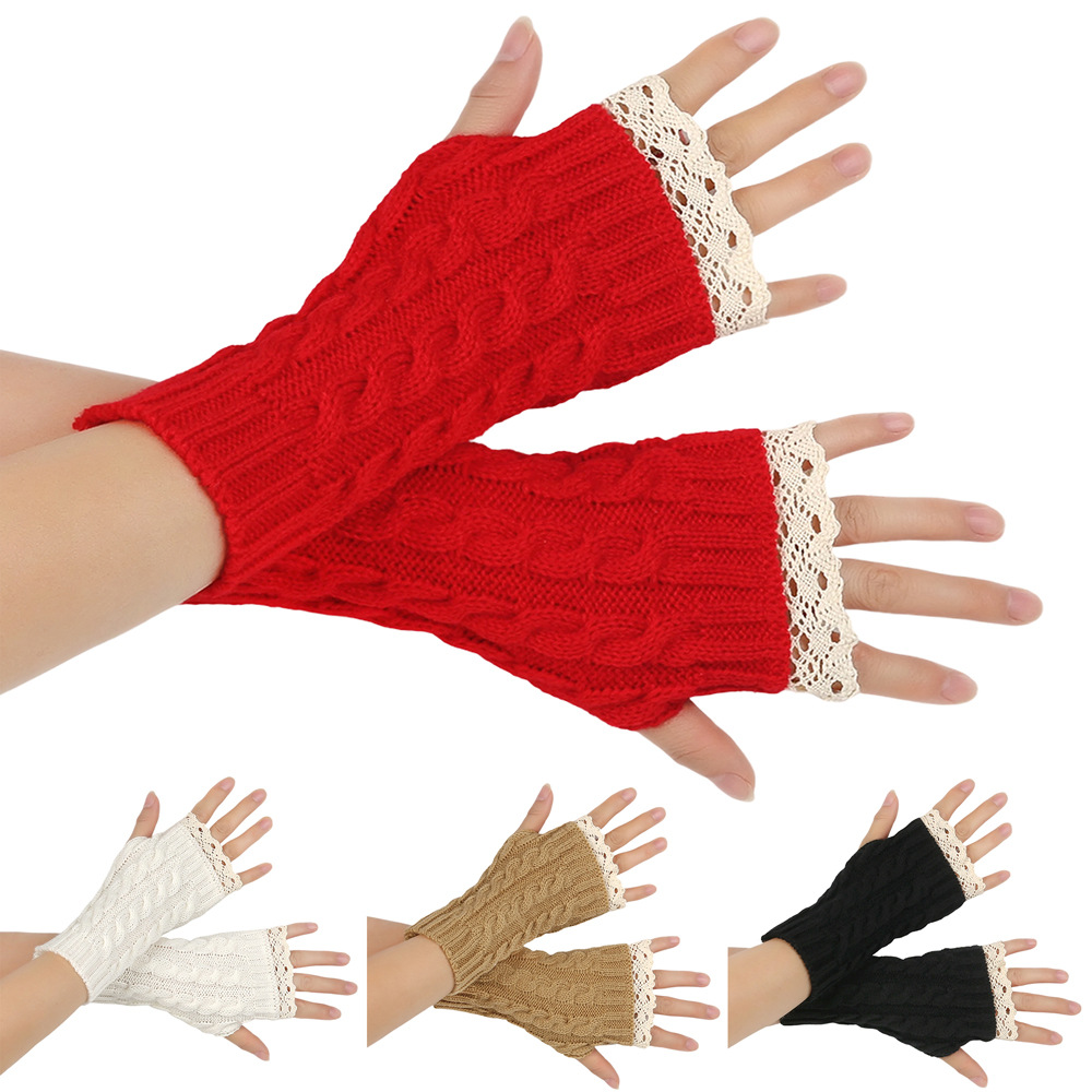 Cute Y2K Women Lace Fingerless - Fingerless Glove Knit review and price