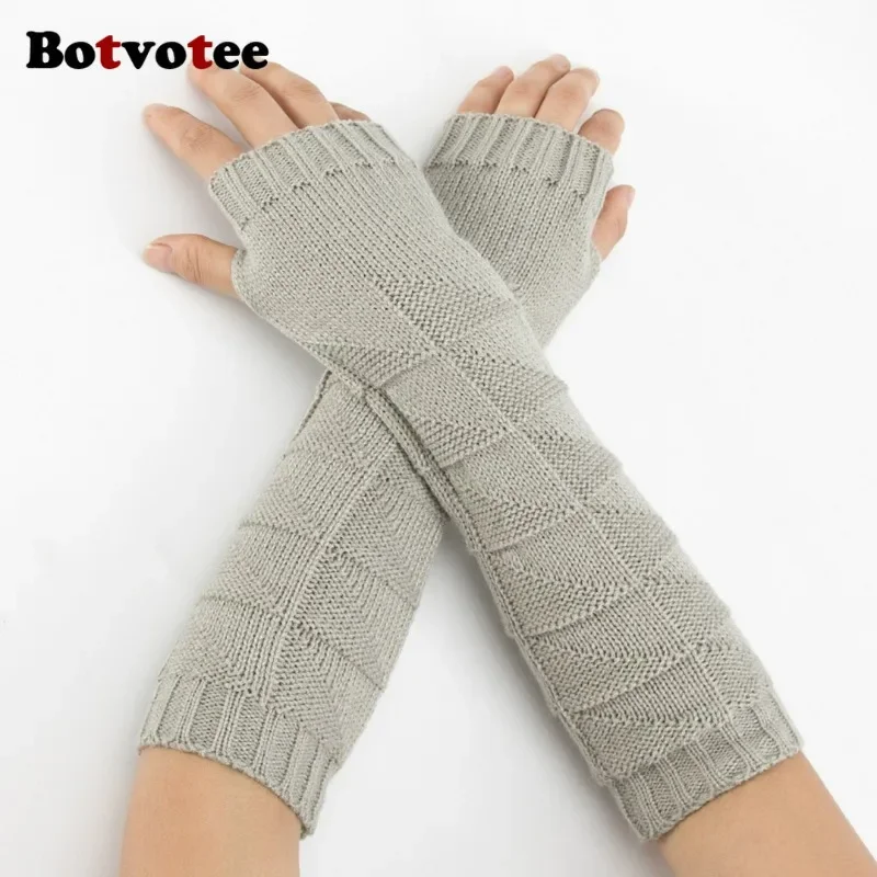 Botvotee Y2k Chunky Knit Arm W - Fingerless Glove Knit review and price