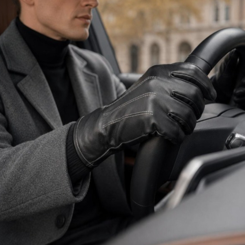 Thermal PU Leather Gloves Unis - Leather Driving Glove review and price